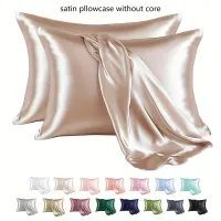 Satin Pillowcase Pair - Soft & Skin-Friendly thumbnail 2