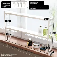 Double Layer Windowsill Shelf thumbnail 4