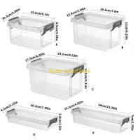 W89C Clear Stackable Storage Bins thumbnail 6