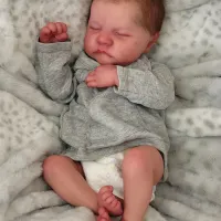 NPK Levi Reborn Boy Doll 19in Silicone thumbnail 1