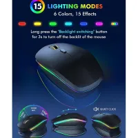 RGB Backlit Wireless Keyboard & Mouse Combo thumbnail 5
