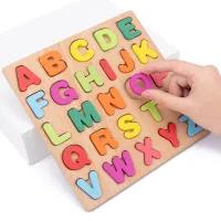 Wooden Alphabet & Shape Puzzle Board thumbnail 2