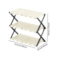 3-Tier Vertical Shoe Rack thumbnail 6