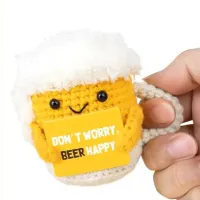 Cute Crochet Coffee Mug Figurine with Card thumbnail 4