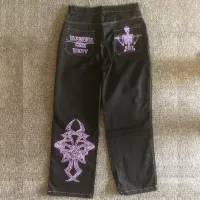 Y2K Embroidery Cargo Jeans for Men thumbnail 2