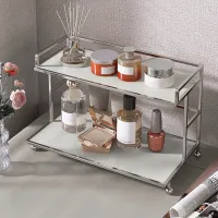 White Counter Storage Rack Organizer thumbnail 6