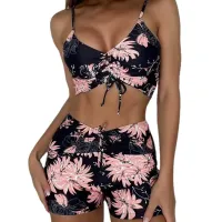 Floral High Waist Push Up Bikini thumbnail 6