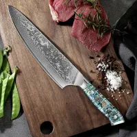 7-Piece Damascus Steel Chef Knife Set thumbnail 4