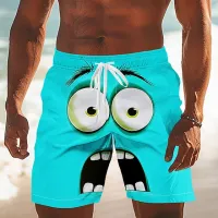 Funny Face 3D Printed Board Shorts thumbnail 5