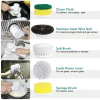Cordless Electric Spin Scrubber 5 Brush Heads thumbnail 6