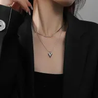 18K Gold Plated Heart Chain Necklace thumbnail 3