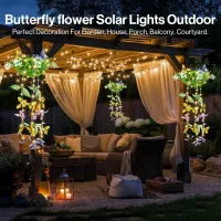 Solar Butterfly Vine LED Lights thumbnail 6
