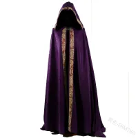 Medieval Gothic Hooded Cloak Cape thumbnail 5