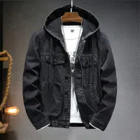 Men's Hooded Denim Jacket thumbnail 5