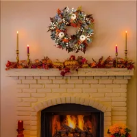 Fall Maple Pumpkin Wreath 45cm thumbnail 4