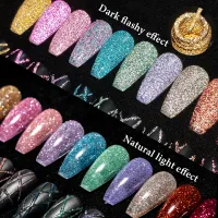 Reflective Glitter Liner Gel Nail Polish Set thumbnail 4
