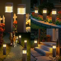 Solar Square LED Pathway Lights thumbnail 4