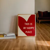 Happy Place Heart Quote Canvas Art thumbnail 5