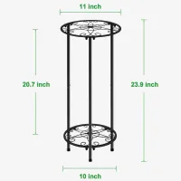 2-Tier Metal Plant Stand thumbnail 5