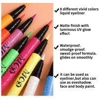 8-Color Neon UV Eyeliner Pen Set thumbnail 2
