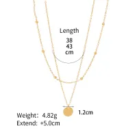 Gold Plated Layered Bead Necklace thumbnail 5