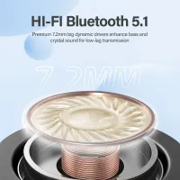 QCY T13 Wireless Earbuds with App Control thumbnail 2