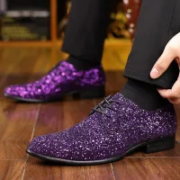 Luxury Sequin Oxford Wedding Shoes thumbnail 5