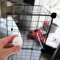 White Rotating Wire Cube Connectors 10Pcs thumbnail 4