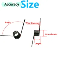 10pc 1.6mm V Torsion Springs thumbnail 3
