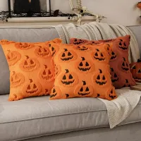 Fall Pumpkin Pillow Cover 18x18 thumbnail 3