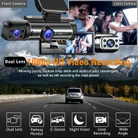 Dual Lens HD Dash Cam with Cabin View thumbnail 3