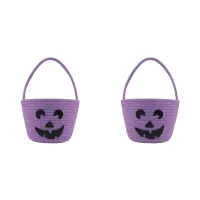 Halloween Pumpkin Candy Bucket Basket thumbnail 1