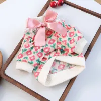 Pink Tulip Knit Pet Sweater thumbnail 3
