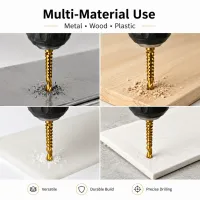 Titanium Coated Drill Bit Set 6-Piece thumbnail 3