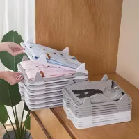 Stackable Closet Shelf Dividers Organizer thumbnail 3