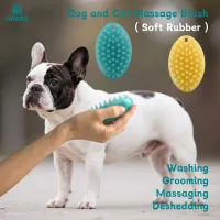 Soft Rubber Pet Grooming Brush thumbnail 3