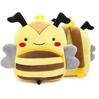 Cartoon Plush Animal Kids Backpack thumbnail 6