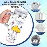 Weather Cartoon Vacuum Flask 40oz thumbnail 6