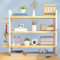 3-Tier Wood Desktop Organizer Rack thumbnail 1