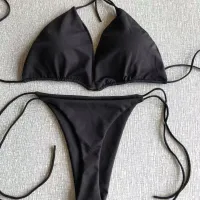 Triangle Halter Tie-Up Bikini Set thumbnail 6