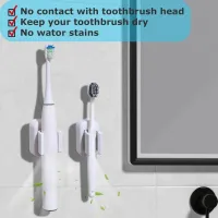 2-Pack White Toothbrush Holder thumbnail 4