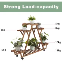 6-Tier Wood Plant Stand thumbnail 6