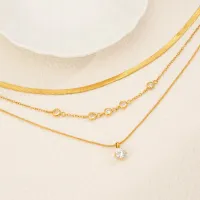 Gold Plated Zirconia Choker Necklace thumbnail 5