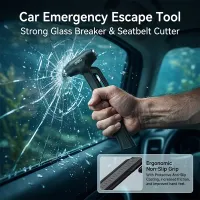 DELI Car Safety Hammer Escape Tool thumbnail 2