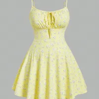 Floral Sleeveless Camisole Dress thumbnail 4