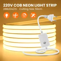 COB LED Strip 220V Dimmable Neon Rope Light thumbnail 1