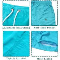 Coconut Tree Print Swim Trunks thumbnail 6