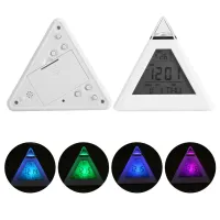 Pyramid LED Alarm Clock Thermometer thumbnail 4