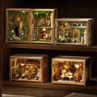 DIY Miniature Dollhouse 3D Puzzle Kit thumbnail 1