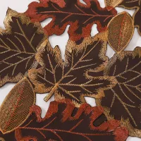 Maple Leaf Embroidery Fall Table Runner thumbnail 6